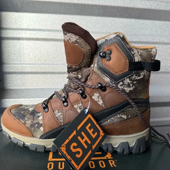 SHE Outdoor Waypoint Waterproof Hunting Boots Women’s 10 Camo NWT - Picture 2 of 14